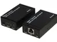 EXTENDER HDMI TRAMITE CAVO RETE CAT 5/6 FINO 60MT INFR.TELEC. POC