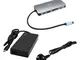  Metal USB-C Nano Dock HDMI/VGA with LAN + Universal Charger 77 W