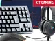 Kit Gaming - Tastiera X50 + Mouse G61+ Mouse Pad L RGB E1 + Cuffie H500