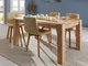 tavolo da pranzo in legno di Quercia Selvatica 200x100x76 bianco oliato KENT #218
