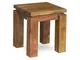 tavolo d'appoggio in legno di Sheesham / palissandro 40x40x45 miele laccato METRO LIFE #16...