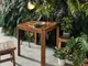 tavolo da pranzo in legno di Sheesham / Acacia 60x60x76 noce cerato TORONTO #255
