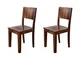 METRO LIFE #167 Set di 2 sedie in legno di sheesham - laccato / life honey 45x45x90