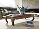 tavolino da salotto in legno di Acacia 160x80x40 nougat laccato OPIUM #626
