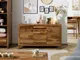 ANCONA #121 Credenza in legno di sheesham - laccato / marrone 140x45x80