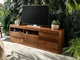 mobile TV in legno di Shesham / Acacia 178x40x58 Noce cerato TORONTO #220
