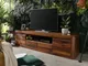 mobile TV in legno di Shesham / Acacia 200x45x50 Noce cerato TORONTO #251