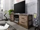 mobile TV in legno di Mango 180x40x60 marrone laccato HEAVY INDUSTRY #239