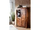 vetrina in legno di Sheesham / palissandro 90x45x148 miele laccato METRO LIFE #103