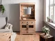 Mobile Bar Mango 98x51x190 oliato beige TOULOUSE #05