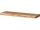 Mensola in legno di Acacia 70x20x4 Laccato naturale MELBOURNE #112
