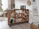 VILLANDERS #337 Mobile divisorio in legno di quercia selvatica - oliato / tabacco 120x34x9...