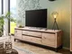 mobile TV in legno di Quercia Selvatica 190x40x56 bianco oliato VILLANDERS #253