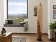 UNIKA #176 Colonna decorativa in legno di suar ( acacia tropicale ) - laccato / natur 30x3...