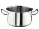 Casseruola fonda in acciaio inox per induzione, linea Master, diam.28cm