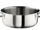 Casseruola bassa in acciaio inox per induzione con due maniglie, linea Master, diam.24cm