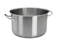 Casseruola alta in acciaio inox per induzione 18/10, diam.45cm