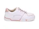 Sneakers bianco-rosa
