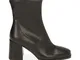Ankle boots neri, tacco 8 cm