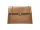 Borsa a spalla beige chain