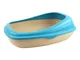 Beco Tray Toilette con Bordo Blu