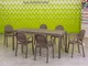 Set Tavolo Allungabile Rio + 6 Sedie da Giardino Palma - 