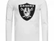 Las Vegas Raiders  Scoops NFL Uomo Maglia a maniche lunghe 1568MWHT1ADORA