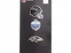 Baltimore Ravens NFL Distintivo pin in metallo Set da 3 BDNF3HELBRV