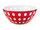 Ciotole contenitore 20xh 9 cm -1350 cc Le Murrine rosso/bianco/trasparente