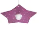 Lampada a sospensione in cristallo acrilico per camerette STAR 56x56xh 13 cm colore fuxsia