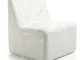 Poltrona CORA in Materiale Plastico Termofuso 68x69xh77 cm colore Bianco