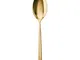 Cucchiaio da Tavola in acciaio 18.10 LINEAR Finitura PVD Gold Set 6 pezzi lunghezza 210 mm...