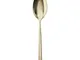 Cucchiaio da Tavola in acciaio 18.10 LINEAR Finitura PVD Champagne Set 6 pezzi lunghezza 2...