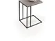 Tavolino multifunzione acciaio verniciato sablé LAMINA 43x38xh57 cm top in Laminato eco-co...