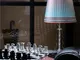 Lampada da Tavolo Abat Jour Piccola h 35 cm in cristallo Acrilico Brighella 18,5x18,8xh 35...