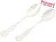Seti insalata Sfuse set 2 pezzi insalata modello CHIC PERLATO BIANCO manicatura perlata bi...