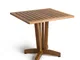 Tavolo quadrato fisso Ercole in legno di frassino 80x80h73 cm
