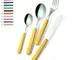 Set Posate Colorate 4 pezzi un posto tavola BONITA 1 Coltello 1 Forchetta 1 Cucchiaio 1 Cu...