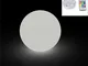 Lampada Sfera MOON Trasparente per interno esterno diametro 55 cm con illuminazione RGB im...