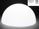 Lampada semisfera BABY MOON Trasparente per interno esterno diametro 40 cm con illuminazio...