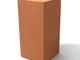 Cubo Icebar Glicine IN Polietilene 45x45xh 90 cm colore arancio