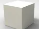 Espositore, tavolo, seduta in polietilene 45x45x45 cm Icekub bianco