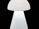 Lampada fungo in polietilene JELLY 110cm ideal per uso interno ed esterno Bianco