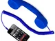 Cornetta telefonica HI RING Cornetta Vintage con Filo e Jack Audio 23x6xh6,5 cm da 3.5 blu