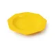 Piatto Fondo Ottagonale in melamina 22x22cm - 230g colore Giallo