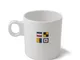 Mug in melamina serie nautica MARINA CODE Ø 8,2xh 8,50 cm - 350 ml Colore: Bianco Avorio