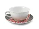 Tazza da colazione con piatto in Melamina PROVENZA Ø 12,8xh6,8 cm - 360 Ml - Bpa Free deco...