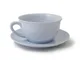 Tazza da colazione con piattino, in melamina,Tazza: diam. 12,4 cm / H 6,80 cm, Piattino: d...