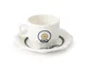 Tazzina caffè Timone con piattino, in melamina impilabile,Tazza: diam. 6 cm / H 4,80 cm, P...