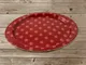 Vassoio ovale in melamina ALPINE ROSSO 37x26,7 cm - Bpa Free